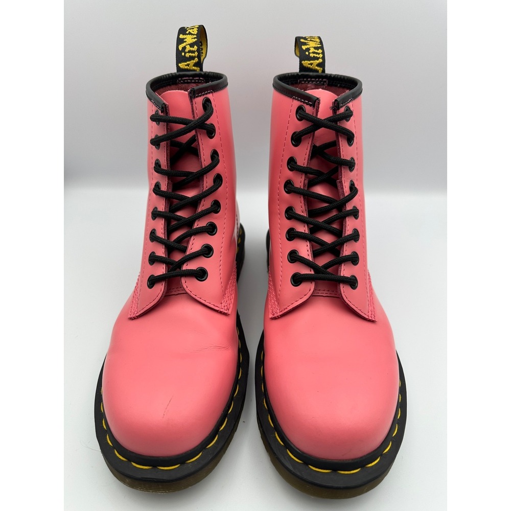 Dr Martens 1460‎ Acid Pink Smooth Leather Lace Up Combat Boots EU 39 US 8L US 7M - Picture 2 of 13